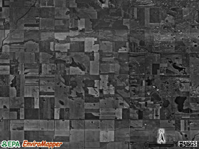Peabody township, North Dakota satellite photo by USGS