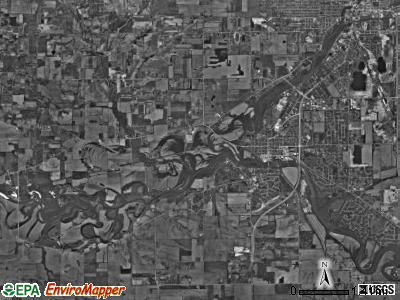 Rockton township, Illinois satellite photo by USGS