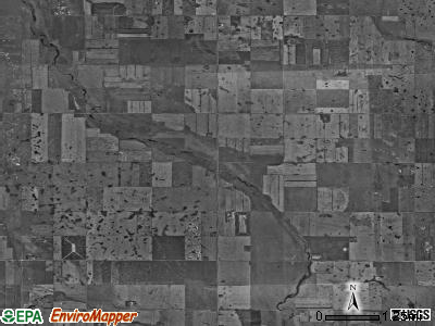 Hoffman township, North Dakota satellite photo by USGS