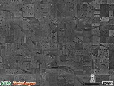 Sherman township, North Dakota satellite photo by USGS