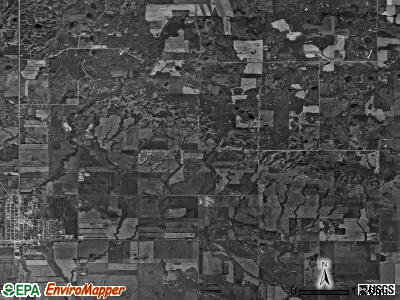 Whitteron township, North Dakota satellite photo by USGS