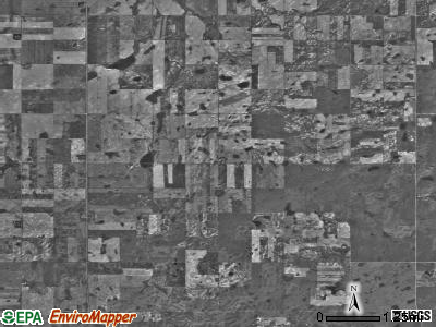 Frazier township, North Dakota satellite photo by USGS