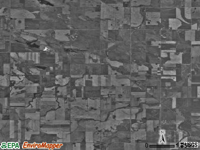 Ward township, North Dakota satellite photo by USGS