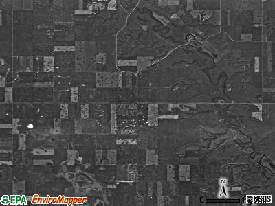 McKinney township, North Dakota satellite photo by USGS
