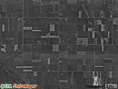Hamlet township, North Dakota satellite photo by USGS