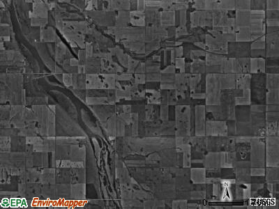 Starbuck township, North Dakota satellite photo by USGS