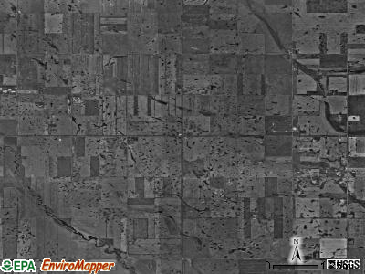 Renville township, North Dakota satellite photo by USGS