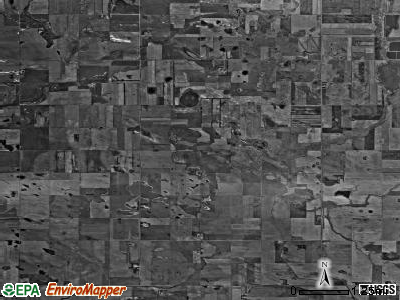 Oak Valley township, North Dakota satellite photo by USGS