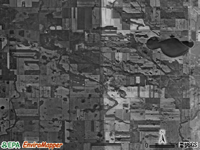 Lordsburg township, North Dakota satellite photo by USGS