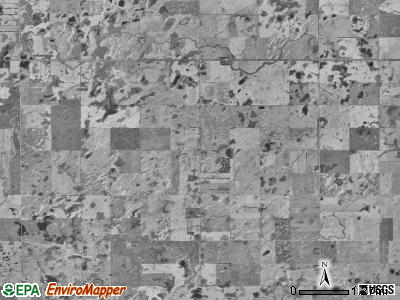 Teddy township, North Dakota satellite photo by USGS