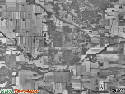 Beaulieu township, North Dakota satellite photo by USGS
