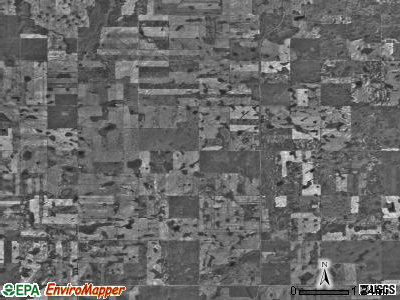 Frederick township, North Dakota satellite photo by USGS