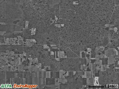 Thorson township, North Dakota satellite photo by USGS