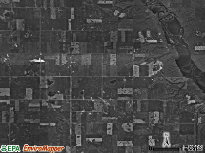 Roosevelt township, North Dakota satellite photo by USGS