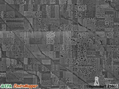 Blaine township, North Dakota satellite photo by USGS