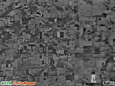LeRoy township, Illinois satellite photo by USGS