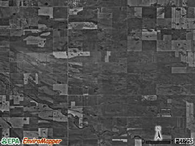 Lewis township, North Dakota satellite photo by USGS
