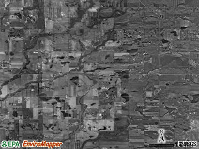 Kohlmeier township, North Dakota satellite photo by USGS