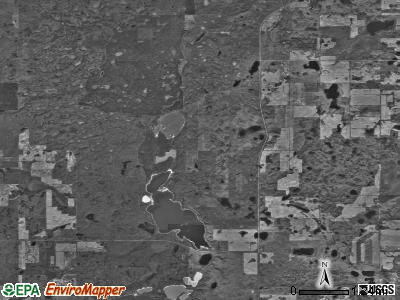 Vanville township, North Dakota satellite photo by USGS