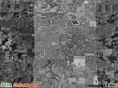 Hebron township, Illinois satellite photo by USGS