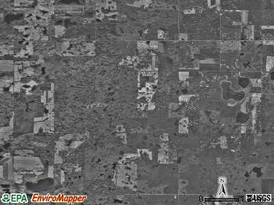 Kandiyohi township, North Dakota satellite photo by USGS