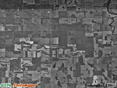 Deep River township, North Dakota satellite photo by USGS