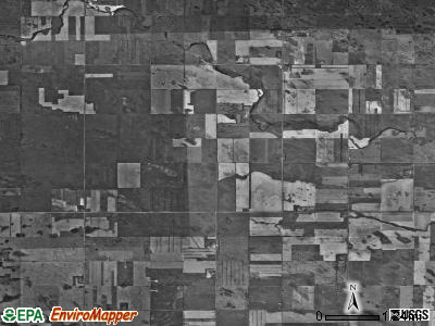 Pratt township, North Dakota satellite photo by USGS