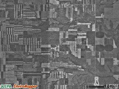 Orthell township, North Dakota satellite photo by USGS