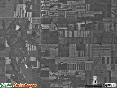 Winner township, North Dakota satellite photo by USGS