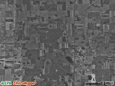 Lindahl township, North Dakota satellite photo by USGS
