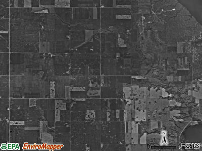 Plain township, North Dakota satellite photo by USGS