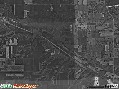 Ree township, North Dakota satellite photo by USGS