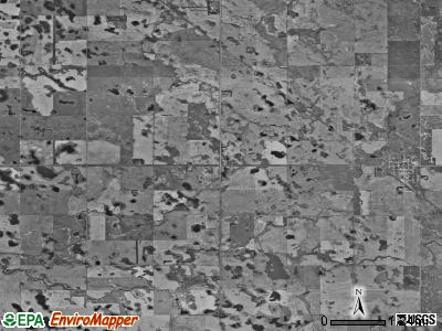 Fancher township, North Dakota satellite photo by USGS