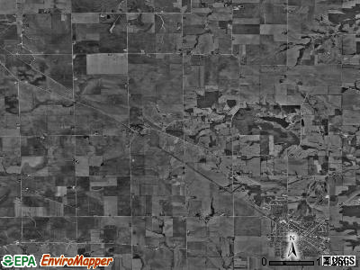 West Point township, Illinois satellite photo by USGS