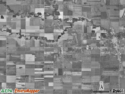 Grafton township, North Dakota satellite photo by USGS