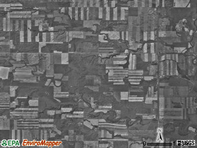 Tyrone township, North Dakota satellite photo by USGS