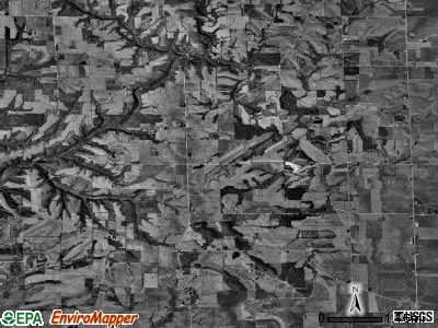 Rush township, Illinois satellite photo by USGS