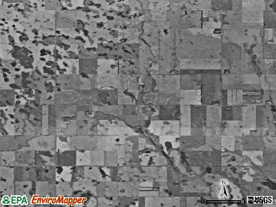Triumph township, North Dakota satellite photo by USGS