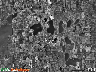 Lake Villa township, Illinois satellite photo by USGS