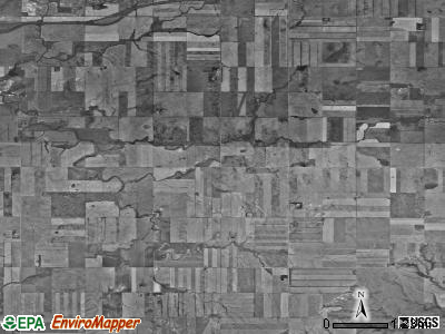 Brooklyn township, North Dakota satellite photo by USGS