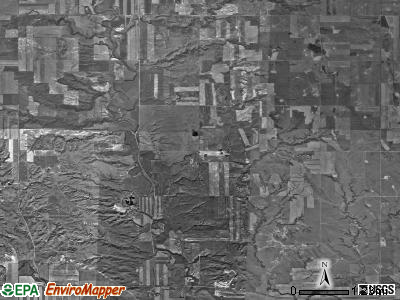 Mandan township, North Dakota satellite photo by USGS
