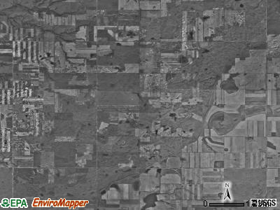 Debing township, North Dakota satellite photo by USGS