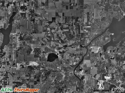 McHenry township, Illinois satellite photo by USGS