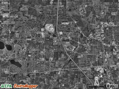 Warren township, Illinois satellite photo by USGS