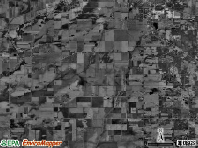Dunham township, Illinois satellite photo by USGS