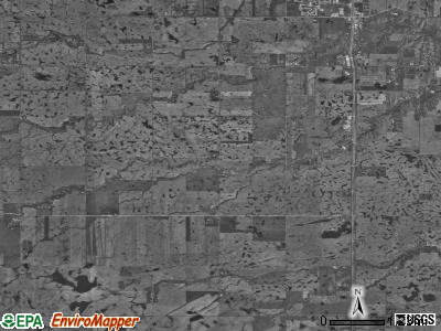 Afton township, North Dakota satellite photo by USGS