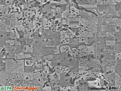 Sarnia township, North Dakota satellite photo by USGS
