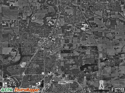 Harlem township, Illinois satellite photo by USGS