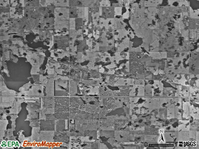 Stevens township, North Dakota satellite photo by USGS