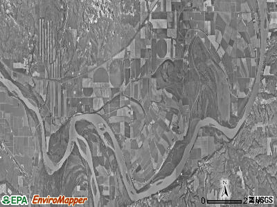 Buford township, North Dakota satellite photo by USGS